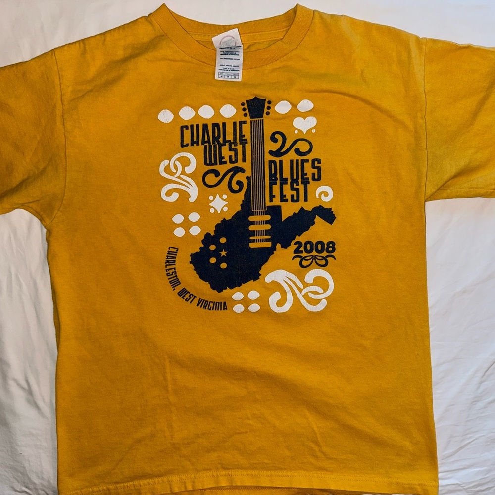 Charlie West Blues Fest Concert Tee Shirt